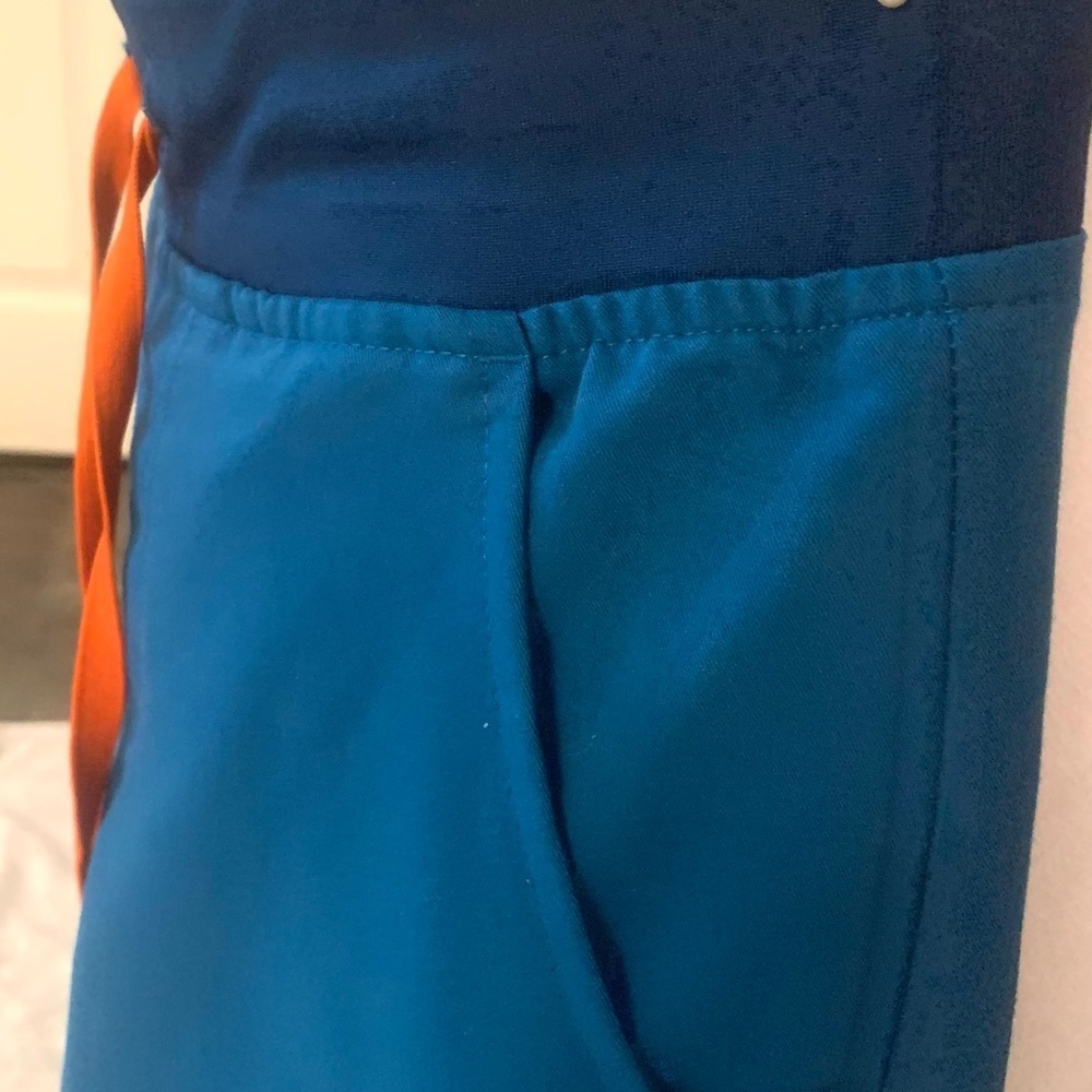 Figs Blue Teal Tone Medical Uniform Joggers Style Set Tops XXS, Pants  XXSP - Picture 5 of 11